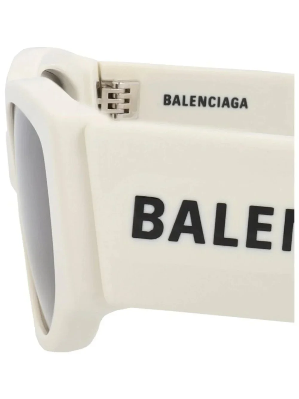 New Balenciaga Women's Sunglasses Cat Eye Recycled Acetate Frame White White